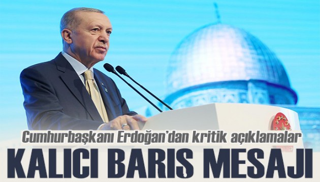 Cumhurbaşkanı Erdoğan'dan Türk dünyasına Gazze çağrısı