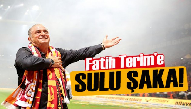 Galibiyet golünü atmıştı: Fatih Terim'e 'sulu' şaka!