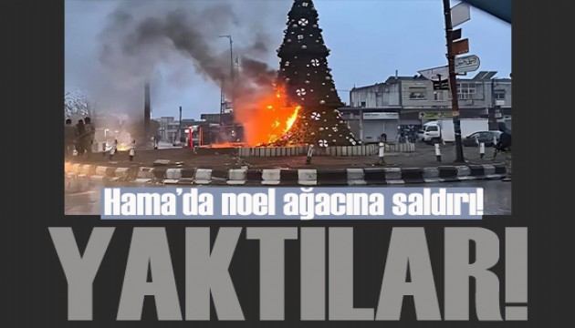 Hama'da noel ağacının yakılması, Şam'da sokakları hareketlendirdi!