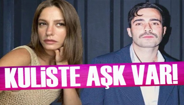 Serenay Sarıkaya ve Mert Demir kuliste aşka geldi