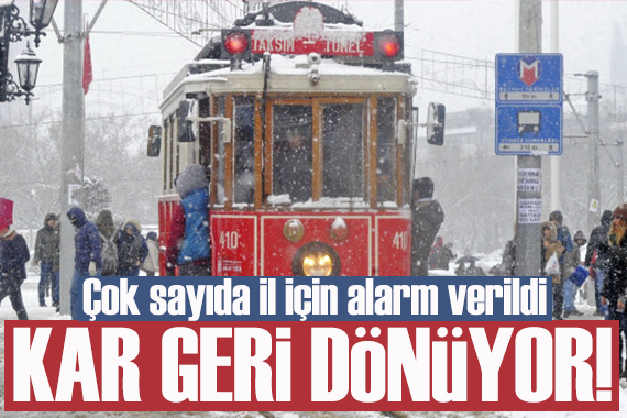 Kar geri geliyor: Sıcaklıklar 13 derece birden düşecek