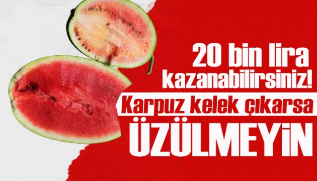 Karpuz kelek çıkarsa dikkat! 20 bin lira kazanabilirsiniz