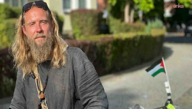 Norveçli barış gönüllüsü Gazze’ye destek için sürüyor
