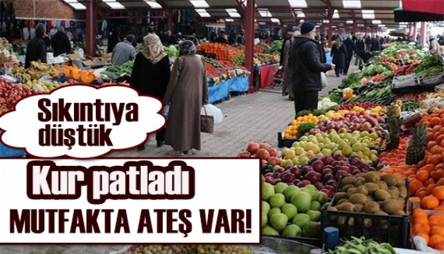 Kur patladı mutfakta ateş var!