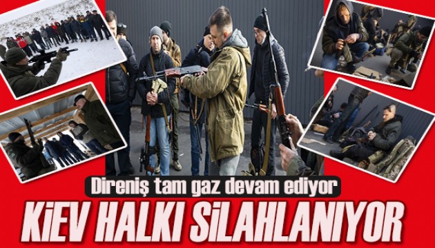 Direniş devam ediyor: Kiev halkı silahlanıyor