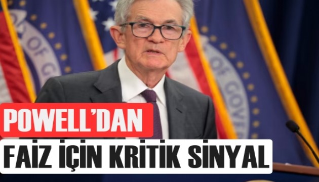 Fed için Powell'dan faiz indirimi sinyali geldi