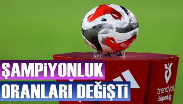 Süper Lig'de şampiyonluk oranlarında büyük değişim