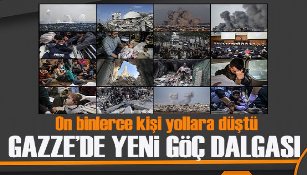Gazze’de yeni göç dalgası! On binlerce kişi yollara düştü!