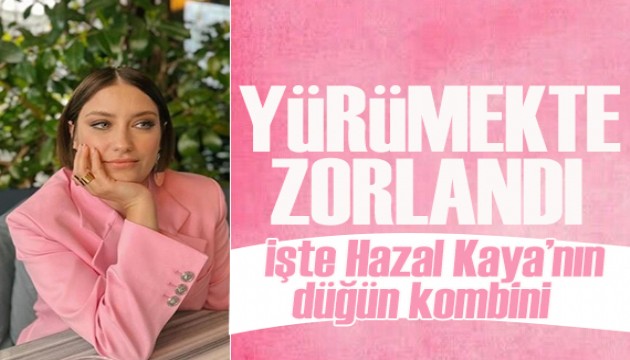 Hazal Kaya düğün tarzıyla dillere düştü!