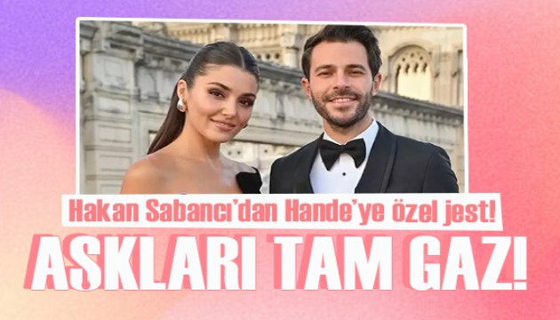 Hakan Sabancı özel aracıyla Hande Erçel'i almaya geldi