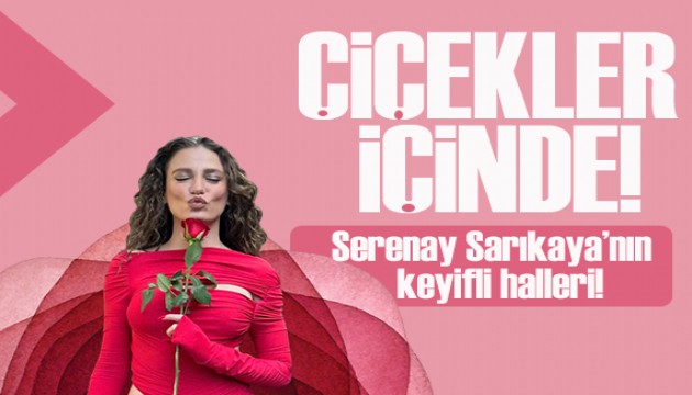 Serenay Sarıkaya, papatyalar içinde poz verdi!