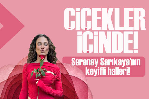 Serenay Sarıkaya, papatyalar içinde poz verdi!