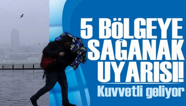 5 bölgede sağanak! İşte illerimizde hava durumu