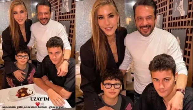 Eski eşler aynı karede! Uzay için buluştular!