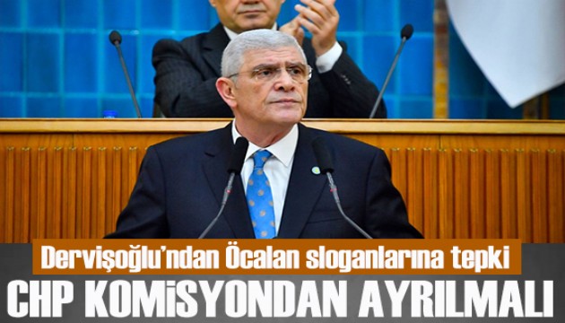 Dervişoğlu, Öcalan sloganlarını kınadı: CHP komisyondan derhal ayrılmalı