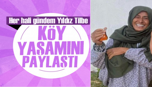 Yıldız Tilbe,  köy yaşamından doğal halini paylaştı