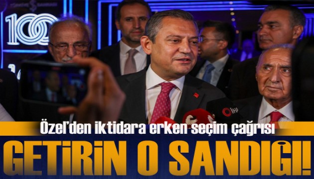 Özel'den iktidara erken seçim çağrısı: Geçim yoksa seçim var. Biz CHP olarak bugünden hazırız