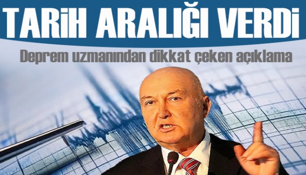 Ahmet Ercan'dan dikkat çeken açıklamalar: İstanbul depremi için 'tarih' verdi