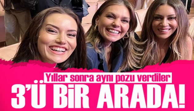 Aslı Enver, Fahriye Evcen ve Sinem Kobal aynı karede