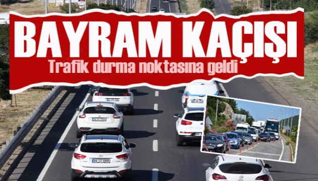 İstanbul'dan kaçış: Trafik yoğunluğu başladı