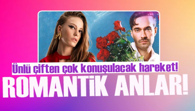 Serenay Sarıkaya ve Mert Demir, dudak dudağa görüntülendi