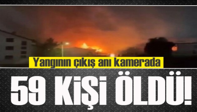 59 kişi hayatını kaybetmişti: Yangının çıkış anı böyle görüntülendi