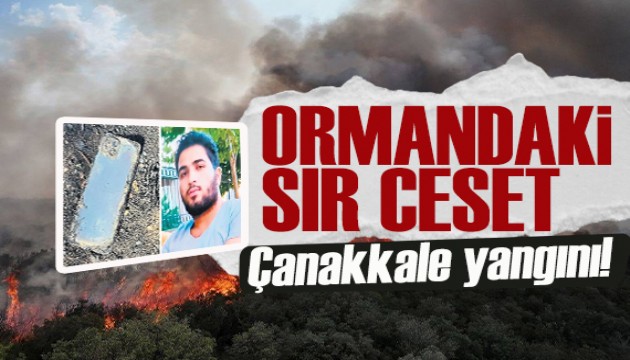 Çanakkale'de ormandaki sır ceset: Yangının sebebi mi?