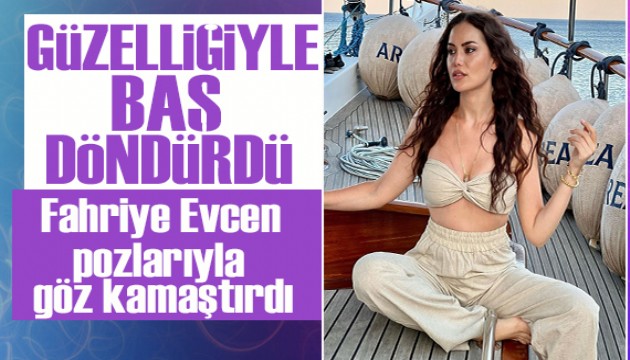 Fahriye Evcen siyahlar içinde adeta nefes kesti!