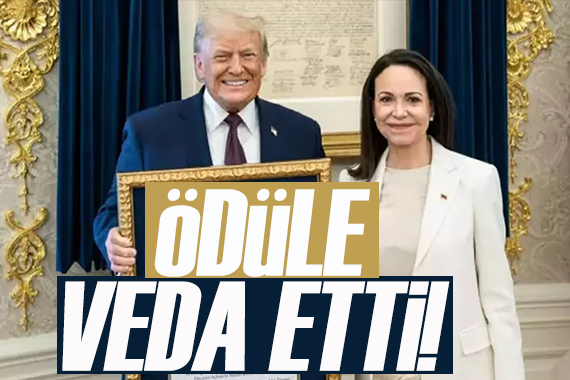 Trump, Machado ile görüştü: 'Nobel Barış Ödülü'nü takdim etti'