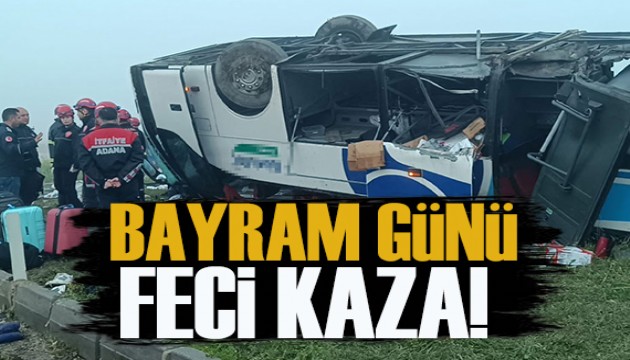 Bayram sabahı feci kaza...Çok sayıda ölü ve yaralı var