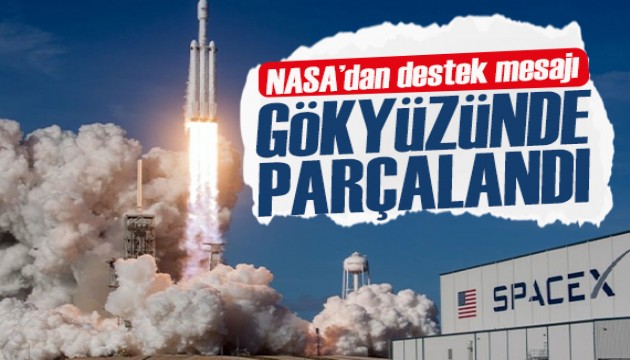 SpaceX'in Starship aracı uçuş sırasında parçalandı