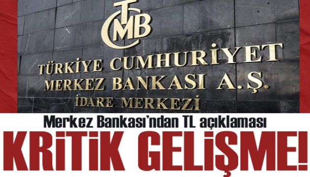 Merkez Bankası'ndan TL açıklaması: Fiyat artışı yavaşladı