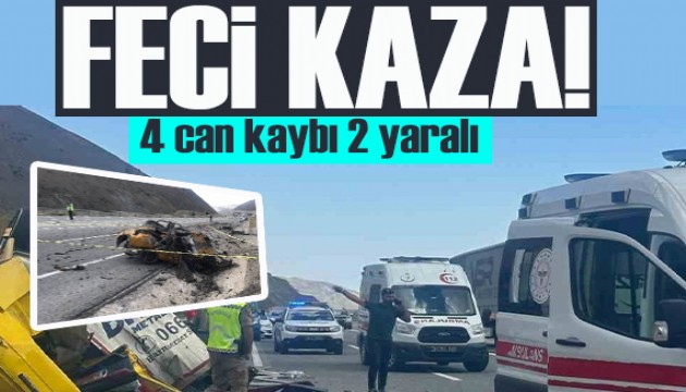 Erzincan’da katliam gibi kaza: 4 ölü, 2 yaralı