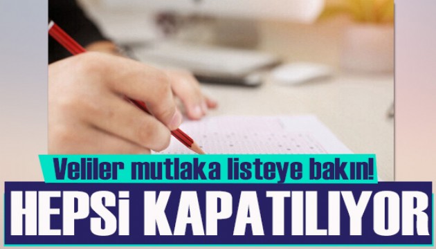 Veliler mutlaka listeye bakın! 2 bine yakın merdiven altı kurs kapatılacak