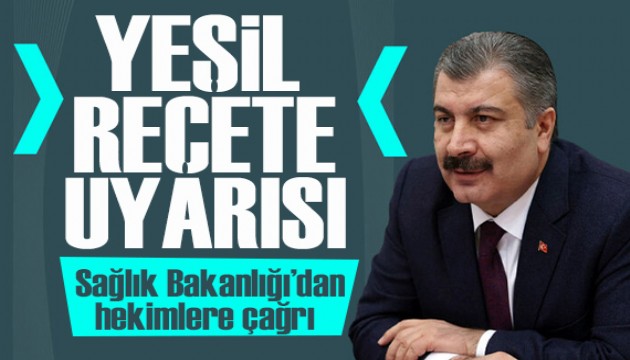 Sağlık Bakanlığı’ndan hekimlere yeşil reçeteli ilaç uyarısı!