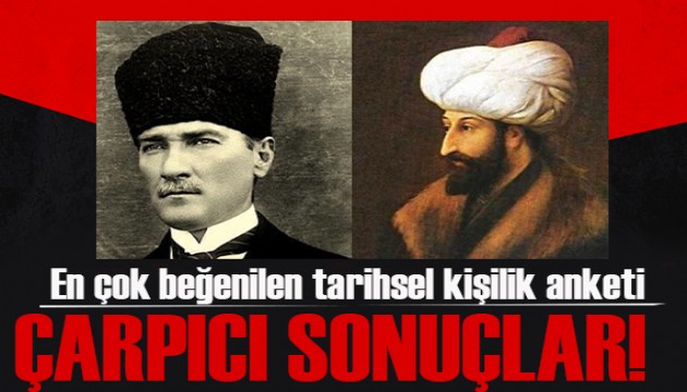 'En beğenilen tarihsel kişilik' anketinde çarpıcı sonuçlar!