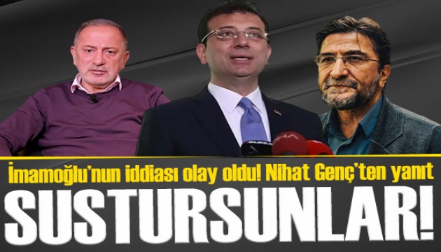 Fatih Altaylı'nın 'o adamı sustursunlar' tehdidine Nihat Genç'ten yanıt: Bu derin devlet ağzını...