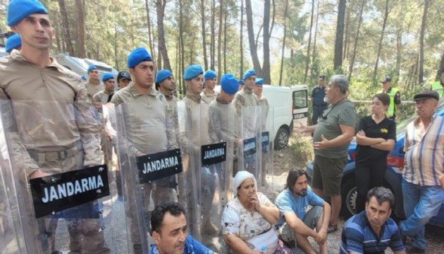 Akbelen'de jandarma köylüler ve çevrecileri gözaltına aldı