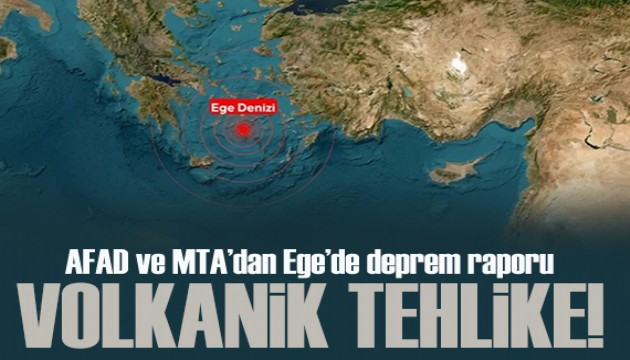 AFAD ve MTA'dan deprem raporu: Volkanik hareket meydana gelebilir!