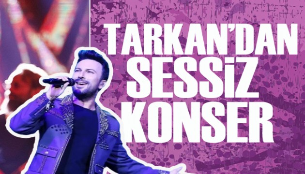 Tarkan'dan sessiz konser! Seyirciler isyan etti