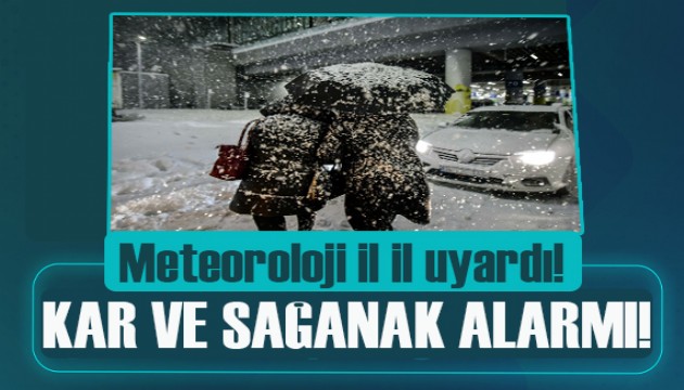 Meteoroloji'den 19 il için sarı kodlu uyarı: Kar ve sağanak alarmı!