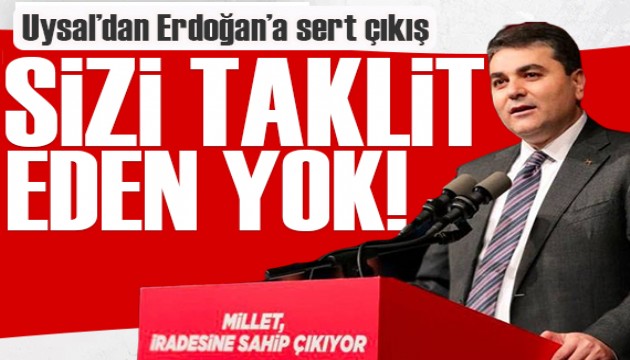Uysal'dan Cumhurbaşkanı'na 'taklit' cevabı: Erdoğan o sözü bizden çalmaya kalktı!