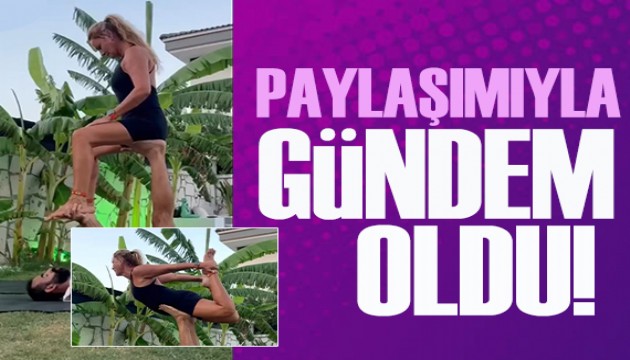 Pınar Altuğ yoga videosunu paylaştı, sosyal medyada yorum yağdı