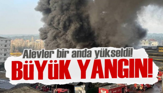 İstanbul'da büyük fabrika yangını