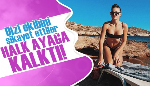 Serenay Sarıkaya ile Burak Deniz'in yeni dizisi Muğla halkını ayağa kaldırdı