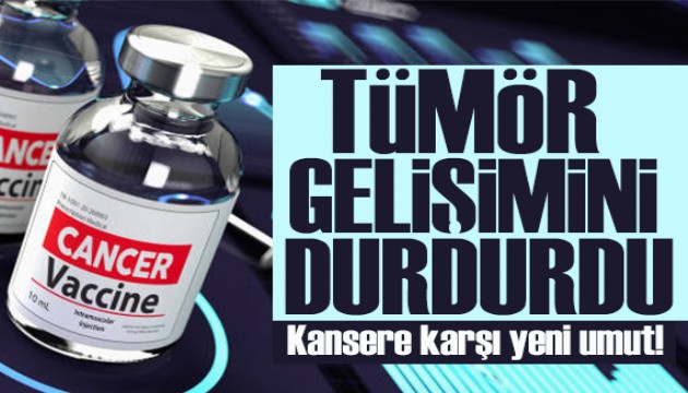 Kansere karşı yeni aşı umudu: Tümör gelişimini durdurdu