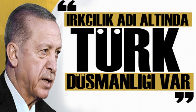 Erdoğan'dan dikkat çeken mesaj: Türk düşmanlığı yapıyorlar