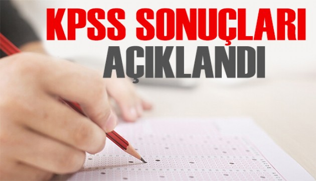 SON DAKİKA: KPSS sonuçları açıklandı! İşte sonuç ekranı