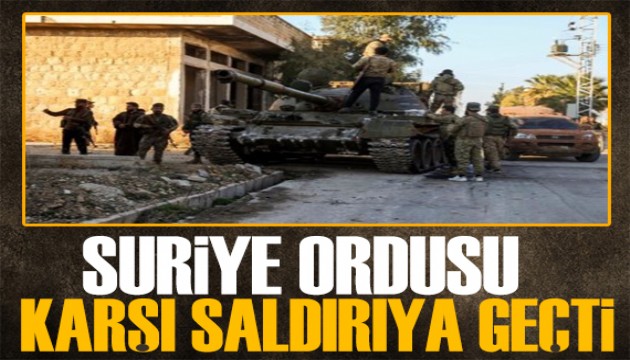 Suriye ordusu karşı saldırıya geçti