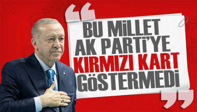 Erdoğan'dan kırmızı kart tepkisi: Onların eline kırmızı kartı tutuşturur yola devam ederiz